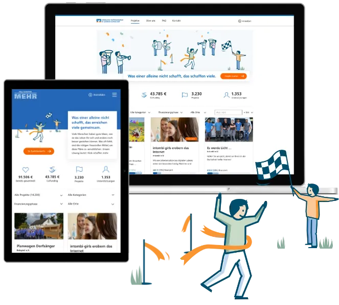 Viele schaffen mehr - die Crowdfunding-Plattform der VR-NetWorld GmbH