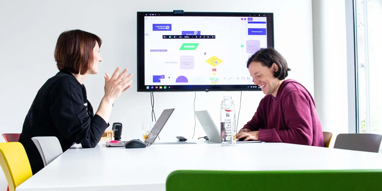 Das UX/UI-Team von Tyclipso leitet Personas und User Storys ab, um benutzerfreundliche Software zu planen.