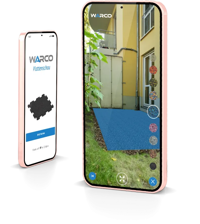 Web-AR für Verlegeplatten von WARCO