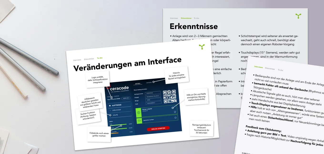 CeraCode von Senodis zu Beginn der Projektplanung