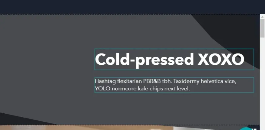 Beispiel eines Blindtexts im Editor